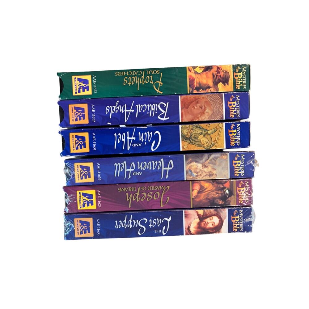 VHS A&E Documentary Mysteries of the Bible 6 Tapes 3 Sealed - Picture 3 of 3